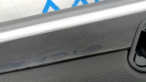 Door trim panel front left Porsche Macan 15-18 leather black and beige, without seat memory lighting, Bose