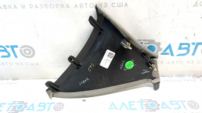 Cadillac CTS 14 center console trim, front right side, leather, gray