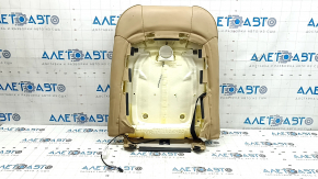 Driver's seat back upholstery for a Porsche Macan 15-18, beige leather, perforated, heated, suitable for ventilation, dry-cleanable, wrinkled