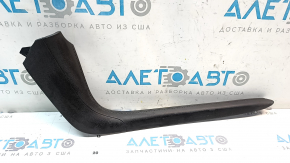 Left side center console trim for Cadillac ATS 13-19, black leather, dented