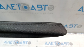 Left side center console trim for Cadillac ATS 13-19, black leather, dented