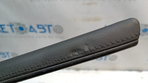 Cadillac ATS 13-19 center console trim, right side, black leather, dented