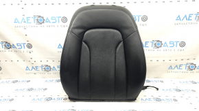 Audi Q5 8R 13-17 driver's seat back upholstery, black leather, heated