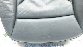The driver's seat back upholstery for the Audi Q5 8R 13-17 is gray leather, heated, and creased.
