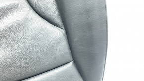 The driver's seat back upholstery for the Audi Q5 8R 13-17 is gray leather, heated, and creased.