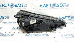 Left front headlight assembly for Porsche Macan 15-18, xenon, with units, for washer, adaptive, black, broken mount
