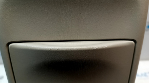 Rear center console trim for Toyota Prius V 12-14 beige, with cup holders, scratches