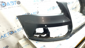 Bare front bumper for Audi Q5 8R 13-17, white, with lip, scratches, for parking sensors