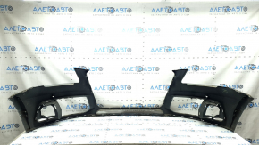 Bare front bumper for Audi Q5 8R 13-17, white, with lip, scratches, for parking sensors