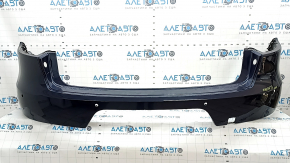 Rear bumper for Porsche Macan 15-18, bare, blue, with scratches, for parking sensors and camera