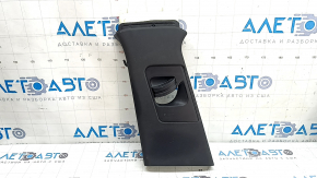 Left center pillar trim, belt, Porsche Macan 15-21, black fabric, scratches