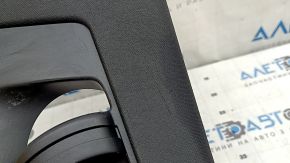 Left center pillar trim, belt, Porsche Macan 15-21, black fabric, scratches
