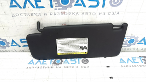 Right sun visor for Porsche Macan 15-21, black leather, without hook, for panoramic windows