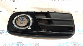Right lower grille of the front bumper Audi Q5 8R 13-17 rest, matte + glossy chrome under fog lights, type 2, sand