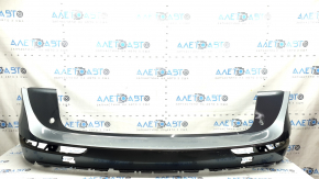 Bare rear bumper for Audi Q5 8R 09-17 graphite, without plugs, pressed, torn, broken fasteners, scratches