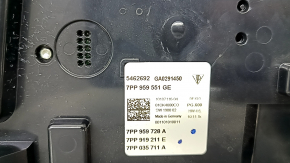 Porsche Macan 15-26 front light, black, for panoramic lights, Home Link, for parking sensors