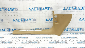 Front left door sill plate for Porsche Macan 15-18, brown with chrome insert, Macan S