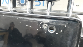 Audi Q5 8R 13-17 radiator grille, restyling for parking sensors, glossy, chrome, cracks, blistered paint, bumps on the chrome