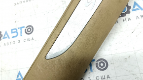 Front right door sill plate for Porsche Macan 15-18, beige with chrome insert, Macan S, scratches, needs cleaning