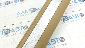 Front right door sill plate for Porsche Macan 15-18, beige with chrome insert, Macan S, scratches, needs cleaning