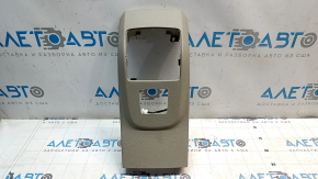 Rear center console trim for Ford Escape MK3 13-19, gray, with backlight, one backlight is broken, scuffs, broken fastener, missing fragment