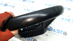 Audi Q5 8R 13-17 black leather steering wheel without buttons