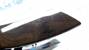 Audi Q5 8R 09-17 center console trim, walnut root wood, scratches