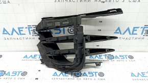 Left front bumper grille for Porsche Macan 15-18, complete, structure, broken fasteners, sand