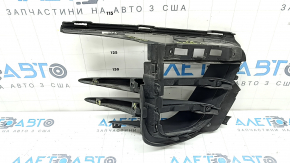 Right front bumper grille for Porsche Macan 15-18, complete, structure, broken fasteners