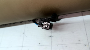 Right rear seat backrest for Porsche Macan 15-18, beige leather, heated, perforated, scratches, dents, needs cleaning