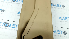Rear seat backrest center Porsche Macan 15-18 beige leather, needs cleaning, dents, scratches