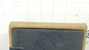 Rear seat backrest center Porsche Macan 15-18 beige leather, needs cleaning, dents, scratches