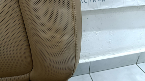 Passenger seat for a Porsche Macan 15-18 with airbag, electric, heated, ventilated, beige leather, scratches, dry-cleanable