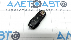 Porsche Macan 15-22 key, 4 buttons, scratches, peeling chrome, crack, chip