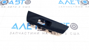 Mazda CX-9 16-23 black, glossy, scratched rear left window control trim