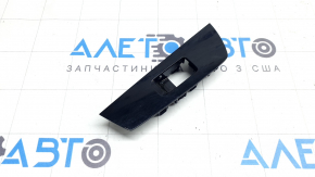 Mazda CX-9 16-23 right rear window control trim panel, black, glossy, scratches