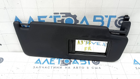 Right visor for Audi A3 8V 17-20 4D black