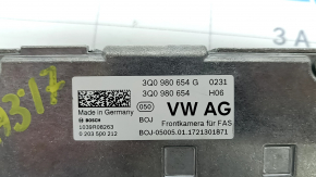 Audi A3 8V 17-17 lane assist camera on the windshield