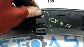 Mazda CX-9 16-23 front left fender arch trim, broken mount, scratches