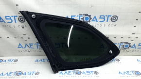 Mazda CX-9 16-23 chrome rear right window, tinted, torn seal, scuff marks on chrome