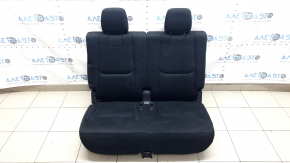 Rear seats, 3rd row, Mazda CX-9 16-17, black leather, scratches, needs cleaning