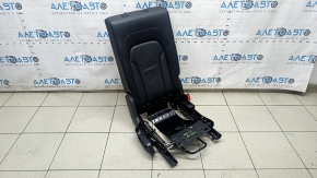 Right rear seat backrest for Audi Q5 8R 09-17, grey leather, wrinkled, needs cleaning