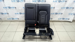 Left rear seat backrest for Audi Q5 8R 09-17, black leather, with armrest, with seat belt, dented
