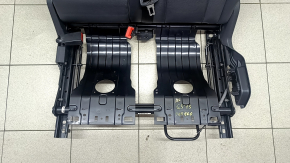 Left rear seat backrest for Audi Q5 8R 09-17, black leather, with armrest, with seat belt, dented