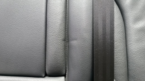Left rear seat backrest for Audi Q5 8R 09-17, black leather, with armrest, with seat belt, dented