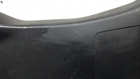 Mazda CX-9 16-23 lower tailgate trim, black scratches, dented plug
