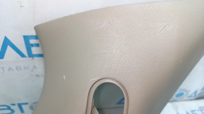 Rear pillar trim behind the window left Nissan Pathfinder 13-20 beige, rubbed
