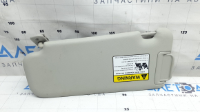 Right sun visor for Mazda CX-9 2016-2017, gray, plastic, no hook, no backlight, needs cleaning