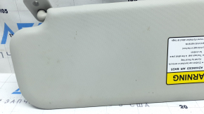 Right sun visor for Mazda CX-9 2016-2017, gray, plastic, no hook, no backlight, needs cleaning