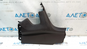 Left side center console trim for Hyundai Santa FE Sport 13-18, black, scratched